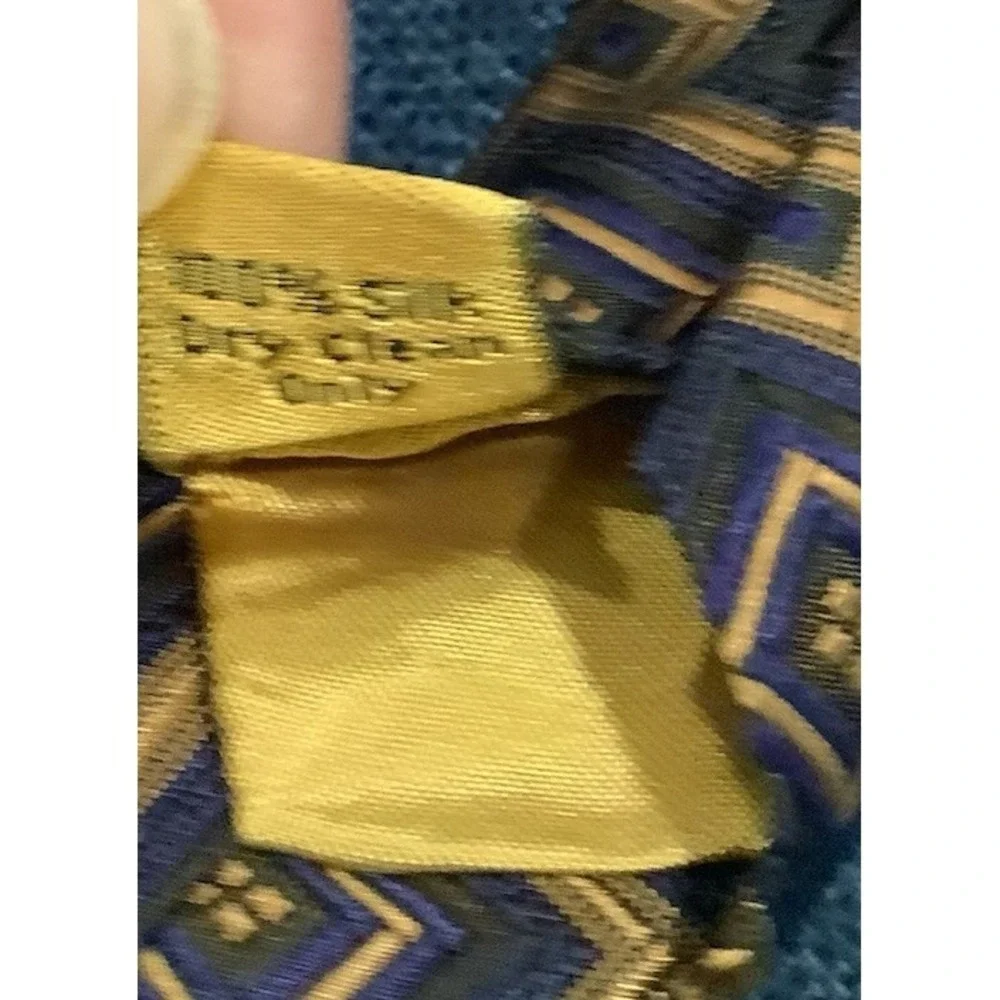 VTG HICKEY FREEMAN Italian Silk Tie Necktie HAND MADE IN USA Woven Browns